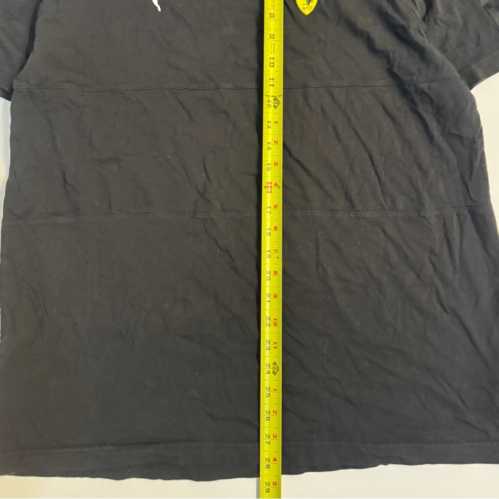 Puma Black Ferrari Logo Men's Tee - Picture 4 of 6